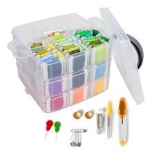 150Color Embroidery Floss Cross Stitch Kit Friendship Bracelets Thread Tool Bobbins Sewing Accessorie Storage Box Embroidery Set 2024 - buy cheap