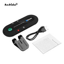 kebidu Bluetooth 4.1 Multipoint Speakerphone Bass Stereo AUX Car Kit Speaker Handsfree Music Receiver Player For iPhone Android 2024 - buy cheap