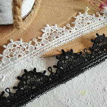 1m Black Ivory Polyester Lace Accessories Trims Clothing Retro Outfit Dress Cheongsam Home Fabric Lace Edge 3cm LB0140 2024 - buy cheap
