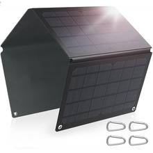 Bueshui-cargador de Panel Solar Etfe, 40W, 12V/5V, salida Dual USB y CC para teléfonos móviles/almohadillas/batería de 12V 2024 - compra barato