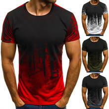 Новая повседневная футболка с коротким рукавом для мужчин хип-хоп Уличная камуфляжные футболки для фитнеса спортивная одежда с принтами футболки Топ Мужская футболка 2024 - купить недорого