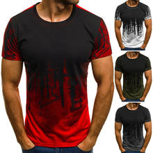 New Casual Short Sleeve T shirt Men Hiphop Streetwear Camouflage T-shirts Fitness Sportwear Printed Bottoms Tees Top Male TShirt 2024 - buy cheap