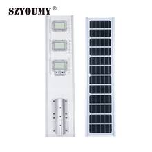 Szyoumy super brilhante led 150w solar rua luz crepúsculo ao amanhecer sensor de movimento com controle remoto 2024 - compre barato