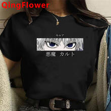 Camiseta masculina do olho do diabo, caçador x, camiseta fofa de anime, desenho engraçado, hisoka, camiseta gráfica para homens 2024 - compre barato