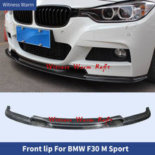 Pá dianteira de fibra de carbono/frp amortecedor dianteiro lábio splitter para bmw f30 3 series m-tech sport amortecedor 2012 2013 2014 2015 2016 2017 2024 - compre barato