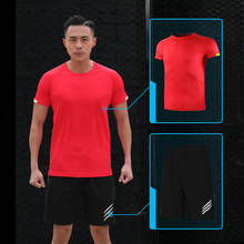 Running T Shirt Sport GYM Tshirt Short Sleeve Football Basketball Tennis Shirt Quick Dry Fitness Sports Set Suits Sportswear 2024 - buy cheap