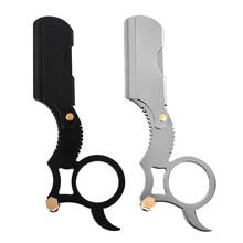 High Quality Men Stainless steel Straight Barber Edge Steel Safety Razors Beard Shaving Knife Hair Removal Tools 2024 - buy cheap