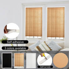 New Self-Adhesive Pleated Blinds Curtains Half Blackout Windows For Bathroom Balcony Shades For Living Room Home Window Door 2024 - buy cheap