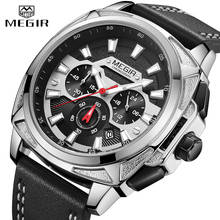 Mens Watches MEGIR Fashion Sport Chronograph Top Brand Luxury Waterproof Men Watch Analog Quartz Wristwatches Relogio Masculino 2024 - buy cheap