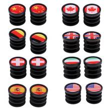 2pcs Standard 7/8" National Flag Bicycle Handlebar Bar End Plugs Caps Bungs Frosted Bicycle Accessories for Mountain Road Bike 2024 - buy cheap