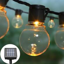 Solar Led Globe Bulb String Lights street garland luces led decoracion Christmas Home Decoration Light decoracao 2024 - buy cheap