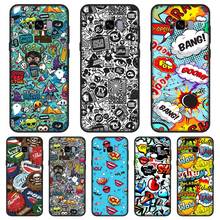 Capa macia de silicone para celular samsung, galaxy note 4 5 8 9, anime grafite, capa traseira para samsung galaxy s5 s6 s7 edge s8 s9 plus 2024 - compre barato