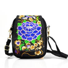 Mini bolso de mano Vintage con bordado étnico para mujer, bandolera de lona de estilo chino, estilo Hippie 2024 - compra barato