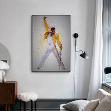 Retrato abstracto de hombre, pintura en lienzo, grafiti, arte, carteles e impresiones, imagen artística de pared, decoración moderna del hogar para sala de estar 2024 - compra barato