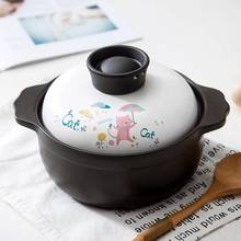 High Temperature Resistant Casserole Cartoon Casserole 1.8L Ceramic Heat Resistant Casserole Stew Pot Casserole Pot Household 2024 - buy cheap