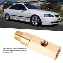 Oil Pressure Gauge Adapter 1/4 NPT Brass T Piece Sender Fit for Ford Falcon BA BF FG - 4.0 and V8 2024 - buy cheap