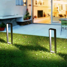 Lámpara LED resistente al agua IP68 para jardín, luz moderna de pilar de aluminio para exteriores, patio, villa, paisaje, césped, bolardos, 15W, 2 uds. 2024 - compra barato