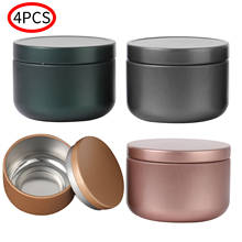 4Pcs Portable Tea Cans Sealed Tins Storage Containers Small Round Cans Mini Candle Cans Candy Gifts Box Snacks Food Storage Jar 2024 - buy cheap