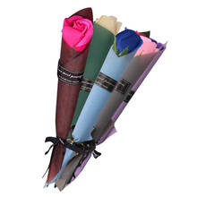 Jabón Rosa Artificial para niña, regalo de San Valentín, conjunto de flores de aniversario, jabón Rosa falso, decoración de boda 2024 - compra barato