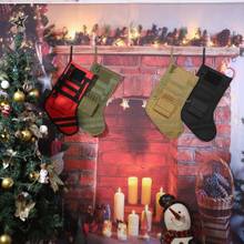 1PC Christmas Stockings Hanging Bag Christmas Tree Decoration New Year Candy Bag Gifts Socks Tactical Hunting Magazine Pouches 2024 - buy cheap