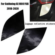 Moto preto 1 conjunto de reflexivo adesivo duro sela sacos para honda goldwing ouro gl1800 gl 1800 f6b f 6 b 2018 2019 2020 2024 - compre barato