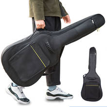 600D Waterproof Guitar Case Double Strap Padded Black Guitar Case Backpack Shoulder Strap Classical Guitar Bag for 40" 41" XAZ5 2024 - buy cheap