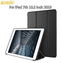 Case for New iPad 10.2 2019 7th Generation Funda Magnetic Folding Flip Stand PU Leather Smart Cover for iPad 7th 10.2 Case Glass 2024 - buy cheap