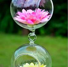 Transparent Glass Vase for Home Garden Decor Hanging Terrarium Container Ball Planter 2024 - buy cheap