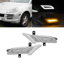 For Porsche Cayenne 957 Gen 2006-2010 White/Amber Front Led Side Marker Lights Running Position Lamp 2024 - buy cheap