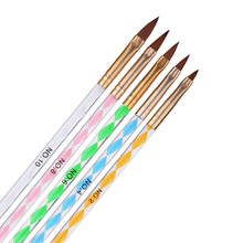BGVfive5PCS/Set Nail Art Escova Ferramentas Kit Acrílico UV Construtor Gel Pintura Desenho Brushes Canetas Manicure Pusher Ferramenta 2024 - compre barato