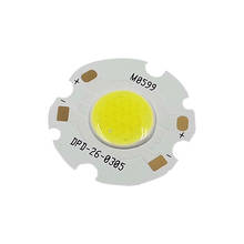 Dropshipping 10pcs/lot 26mm Round LED COB Chip 3W 9V Light Source for Spotlight Downlight Cold White 12mm Lighting Surface Bulb 2024 - buy cheap