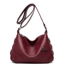 2020 Female Messenger Bags Sac A Main Solid Crossbody Bags for Women Soft Leather Shoulder Bag Ladies Vintage Handbags Women New 2024 - buy cheap