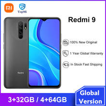 Смартфон Xiaomi Redmi 9, 4 ГБ, 64 ГБ, 3 ГБ, 32 ГБ, Восьмиядерный процессор Helio G80, камера 13 МП с ии, дисплей глобальная версия дюйма, аккумулятор 6,53 мА · ч, 5020 дюйма 2024 - купить недорого