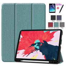 Case For iPad Pro 11 2020 Cases With Pencil Holder Stand Cover For iPad Pro 11 inch 2020 Auto Sleep / Wake+Screen Protector+pen 2024 - buy cheap