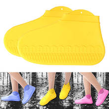Capa reutilizável de silicone para sapatos, protetor de chuva impermeável antiderrapante para calçados, novo design, 1 par 2024 - compre barato