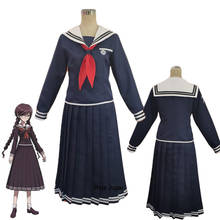 Anime danganronpa toko fukawa cosplay traje adulto feminino meninas conjuntos de uniforme escolar com peruca óculos trajes de halloween c58c06 2024 - compre barato