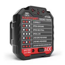 Pano de teste de tomada elétrica avançada rcd ht105b, detector de linha de circuito e disjuntor de parede para localizador, teste de vazamento elétrico 2024 - compre barato