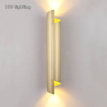 Gold/Black/White Metal LED Wall light Lving room Bedroom Wall lamp Stairs Aisle Wall Sconce 90-260V Surface Mount Atmosphere 2024 - buy cheap