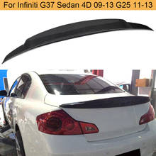 Задний спойлер для багажника из углеродного волокна, крыло для Infiniti G37, 4 двери седан 2009-2013, G25 2011-2013, задний спойлер для автомобиля 2024 - купить недорого