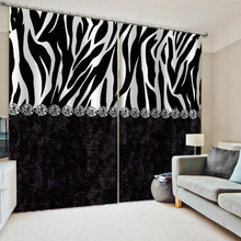 Luxury Blackout 3D Curtains For Living Room office Bedroom black and white curtains 3d curtain 2024 - buy cheap