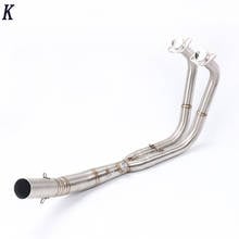 NINJA Motorcycle Exhaust Slip-On Full System Modified Front Middle Link Pipe Laser Muffler Stciker For Kawasaki ninja 400 2024 - buy cheap