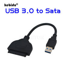Kebidu USB 3,0 к Sata 2,5 жесткий диск HDD SSD DVD CD ПЗУ адаптер преобразователь серийный кабель ATA для оптического ноутбука 2024 - купить недорого