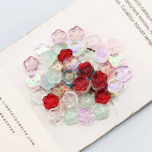10/20/30/40/50pcs Multicolor Flower Shaped Crystal Glass Loose Beads Handmade DIY Charm Bracelet Necklace Jewelry Accessories 2024 - buy cheap