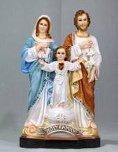 Three saints bless Jesus Statue of Mary Joseph with virgin Figure Statue art Sculpture Crafts 2024 - buy cheap
