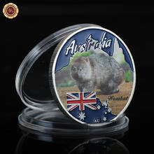 24k 999.9 Silver Metal Coins Australian Wombat Cute Animal Souvenir Coins Metal Crafts for Business Souvenir Gifts 2024 - buy cheap