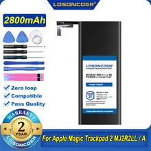 Аккумулятор LOSONCOER A1542 100% мА ч, для сенсорной панели Apple Magic, MJ2R2LL / A 2024 - купить недорого