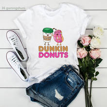 Charli Damelio Dunkin  Graphic print women t-shirt summer Casual femme t shirt  Harajuku camiseta mujer tshirt tops 2024 - buy cheap