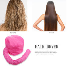 Touca de secagem de cabelo portátil, ferramenta para salão de beleza, penteado macio, chapéu, secador de pelos, fixação, touca de cuidados com o cabelo 2024 - compre barato