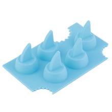 High Quality Cool Silicone Ice Cube Freeze Mold Shark 3D Shape Ice Tray Ice Cream Tools for Summer Party Bar Kitchen 2024 - buy cheap