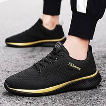 Zapatillas de deporte de talla grande para hombre y mujer, calzado deportivo ligero para correr, color negro y dorado, de verano, E-513 2024 - compra barato